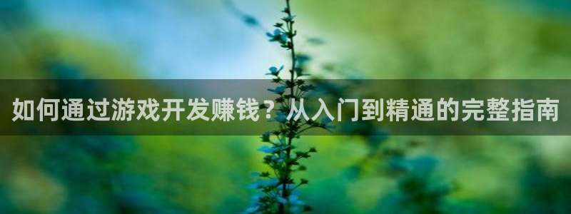 如何通过游戏开发赚钱？从入门到精通的完整