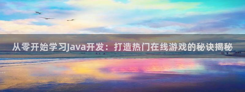 从零开始学习Java开发：打造热门在线游