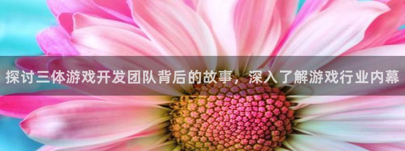 沐鸣网址：探讨三体游戏开发团队背后的故事
