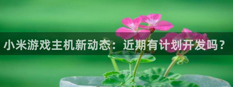 沐鸣娱乐1登录：小米游戏主机新动态：近期