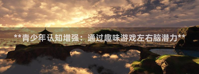沐鸣网址：**青少年认知增强：通过趣味游