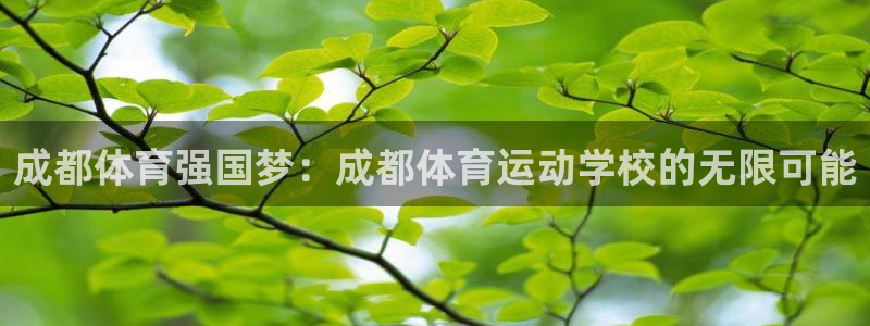 678体育app：成都体育强国梦：成都体育运动学校的无限可能