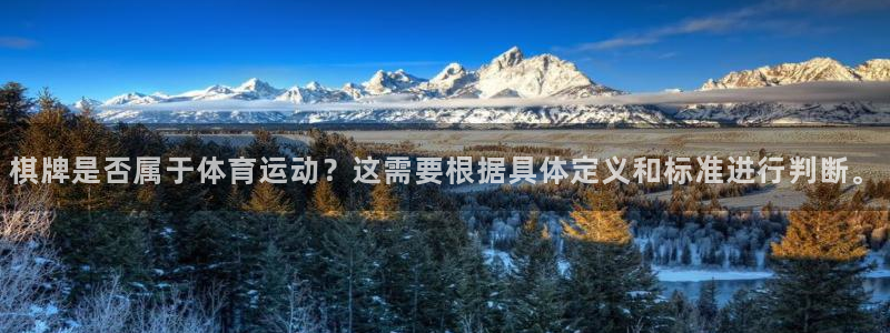 皇冠678体育：棋牌是否属于体育运动？这需要根据具体定义和标准进行判断。