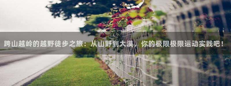 678体育官网地址：跨山越岭的越野徒步之旅：从山野到大漠，你的极限极限运动实践吧！